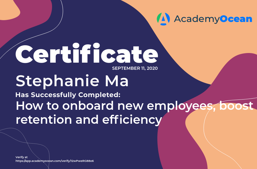 Employee onboarding Knowledge Library certificate: How to onboard new employees, boost retention and efficiency