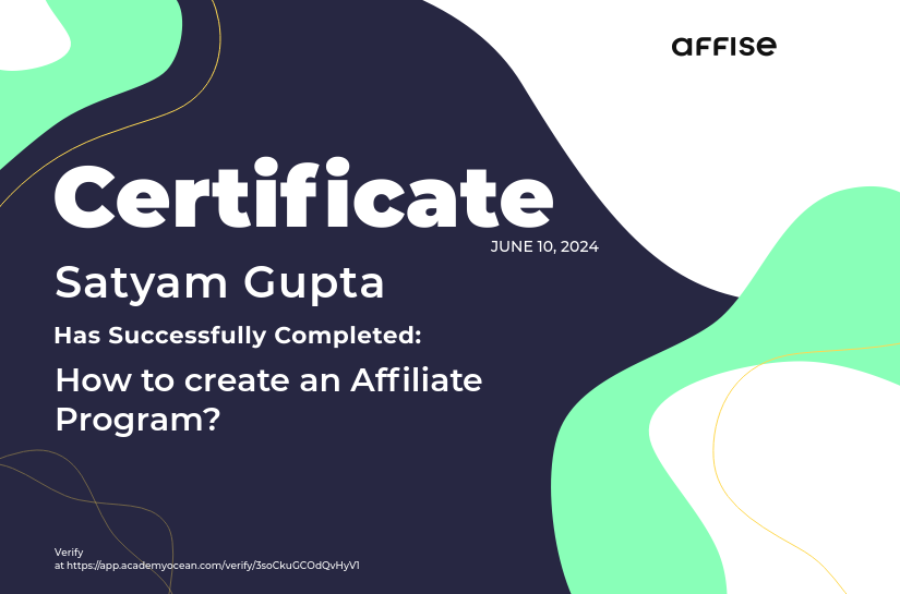 Affise certificate: How to create an Affiliate Program