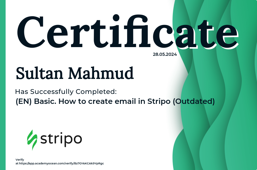 Stripo certificate: (EN) Basic. How to create email in Stripo (Outdated)