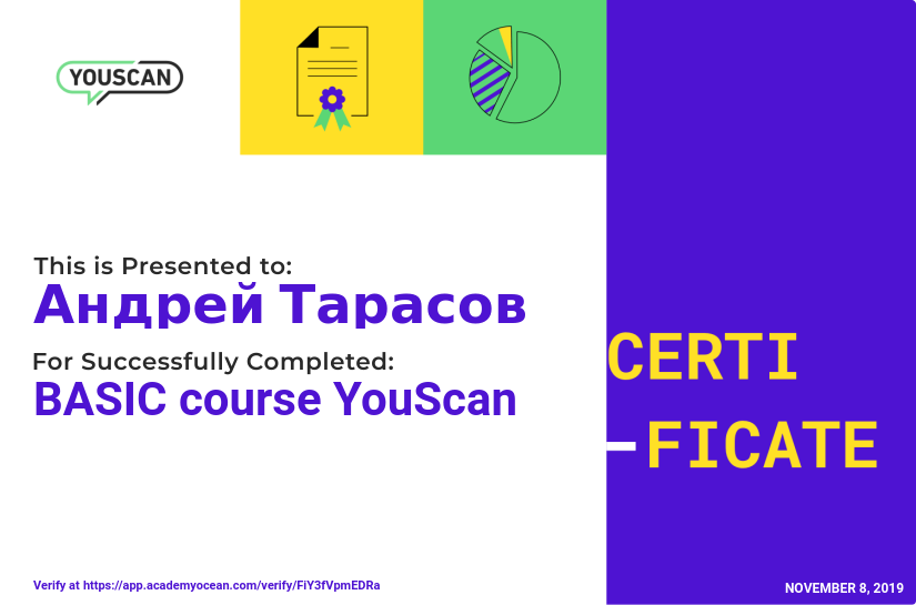 YouScan certificate: Basic. How to prepare for monitoring