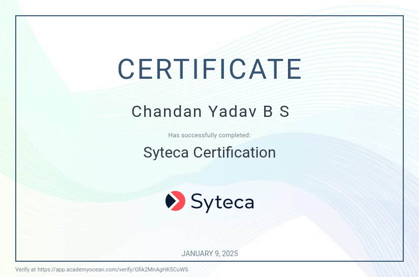 syteca academy certificate: Syteca Certification