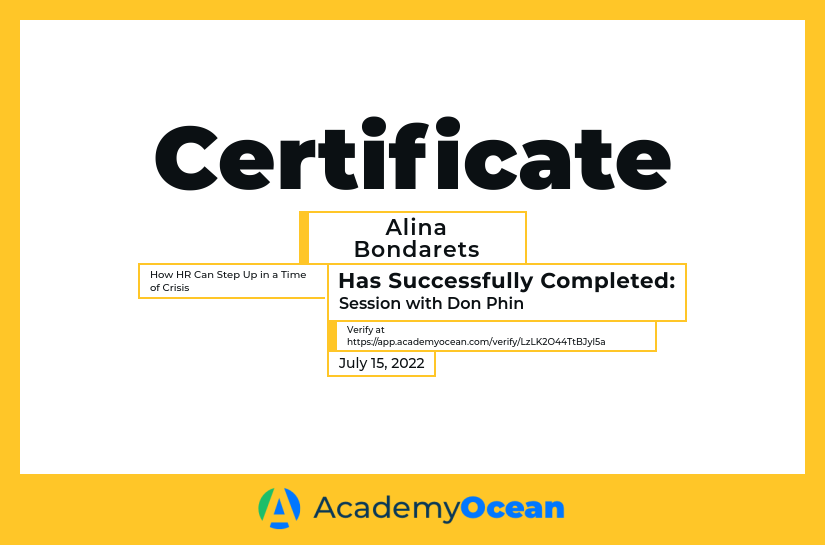 Coaching for Ukraine certificate: Session with Don Phin