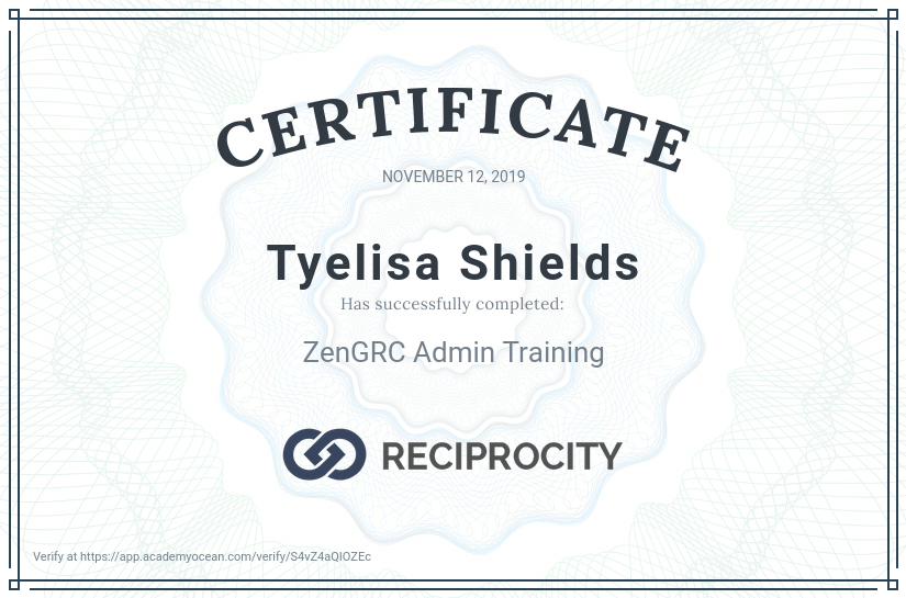 ZenGRC University Apple Onboarding Experience certificate: Settings