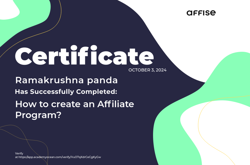 Affise certificate: How to create an Affiliate Program