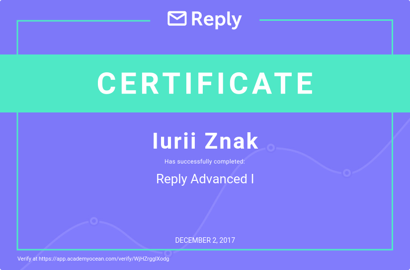 Reply certificate: The Guide to Email Campaign Launch
