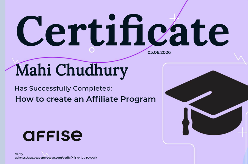 Affise certificate: How to create an Affiliate Program