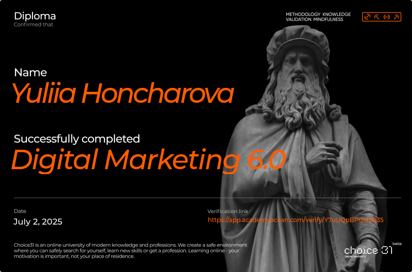 Choice31 certificate: PPC specialist 17.0