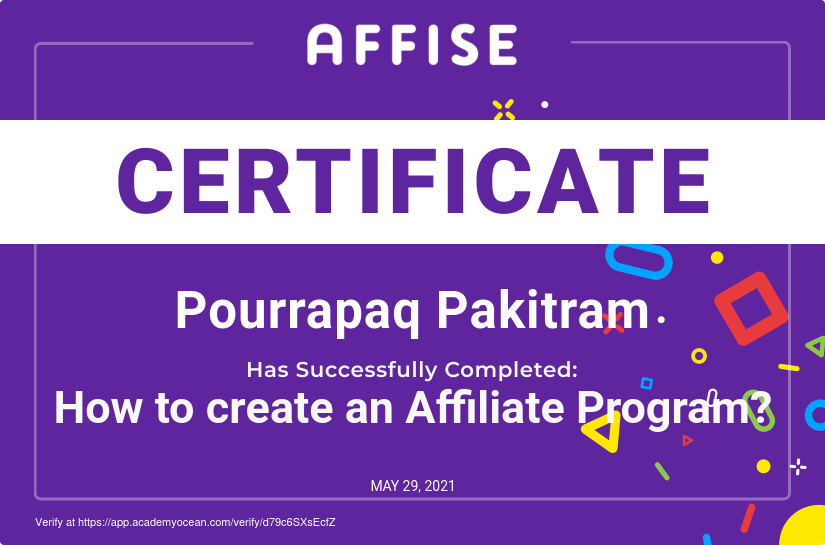 Affise certificate: How to create an Affiliate Program