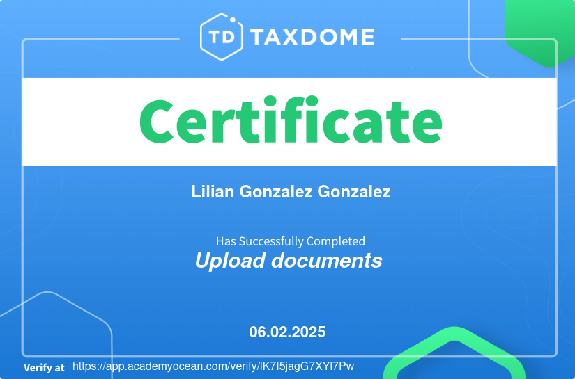TaxDome Academy certificate: Upload documents
