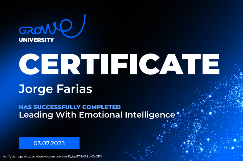 Growe certificate: Leading With Emotional Intelligence