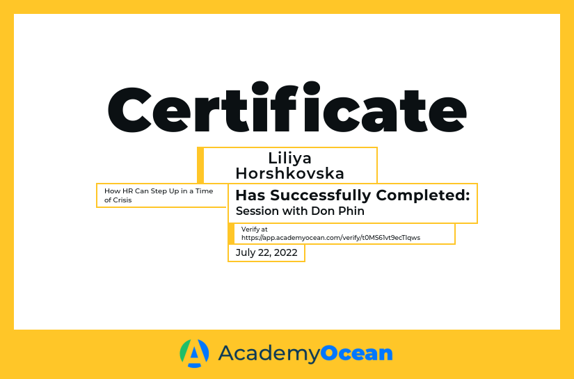 Coaching for Ukraine certificate: Session with Don Phin