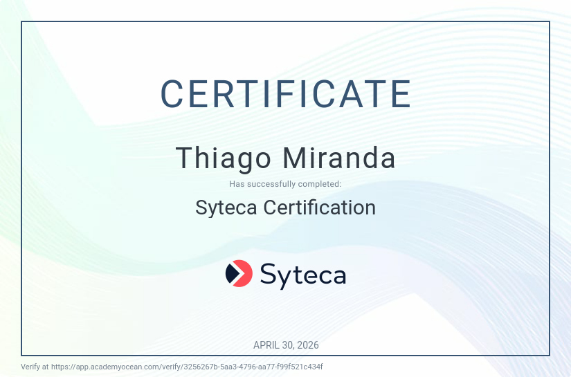 syteca academy certificate: Syteca Certification